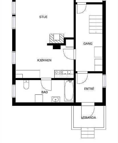 בית נופש Nesset I Fiskfjord *